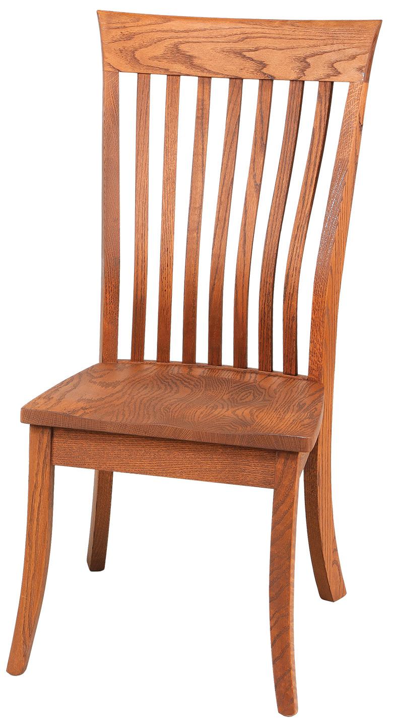Daniel's Amish Chairs and Barstools Lawrence Lumbar Dining Side Chair
